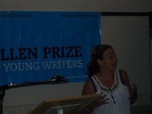Monique Roffey at Allen Prize Term II Seminar 2011