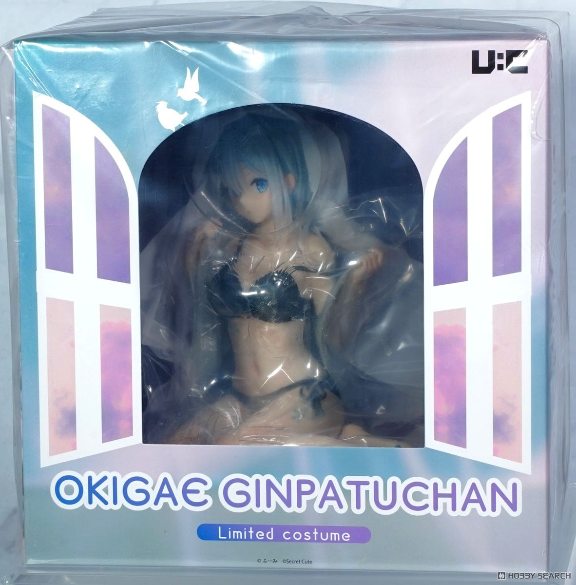 ★特価品 ふーみイラスト『おきがえ銀髪ちゃん ～空色の朝～ 限定衣装ver.』 (フィギュア) パッケージ1 モーダル