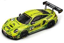 Porsche 911 GT3 R DTM 2024 イエロー (ミニカー)