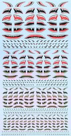 シャークマウスデカール (素材)