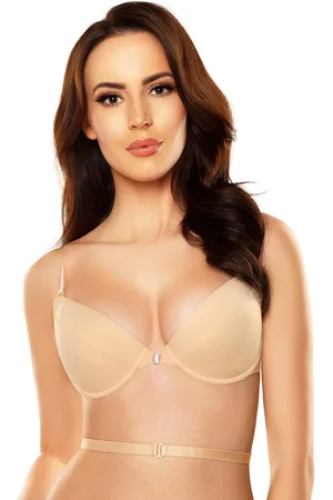 Vivisence Dames push-up bh 1040 beugel strapless inzetcup met voorsluiting, , 85b