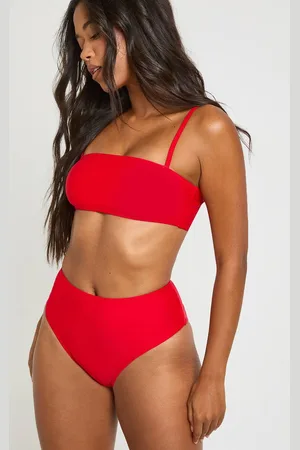 Boohoo Dames Essentials High Waist Bikini Bottom