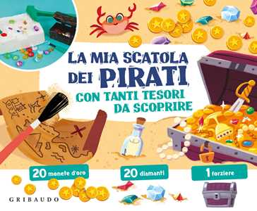 Libro La mia scatola dei pirati con tanti tesori da scoprire. Ediz. a colori. Con 20 monete d'oro, 20 diamanti e 1 forziere 