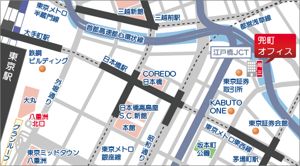 兜町オフィス地図画像