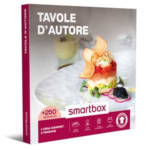 Idee regalo SMARTBOX - Tavole d''autore - Cofanetto regalo - 1 cena gourmet in raffinati ristoranti selezionati Smartbox