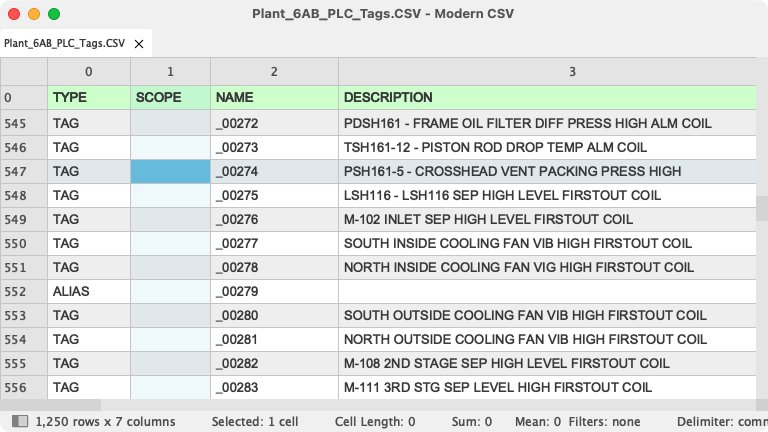 Modern CSV is a fully customizable CSV editor.