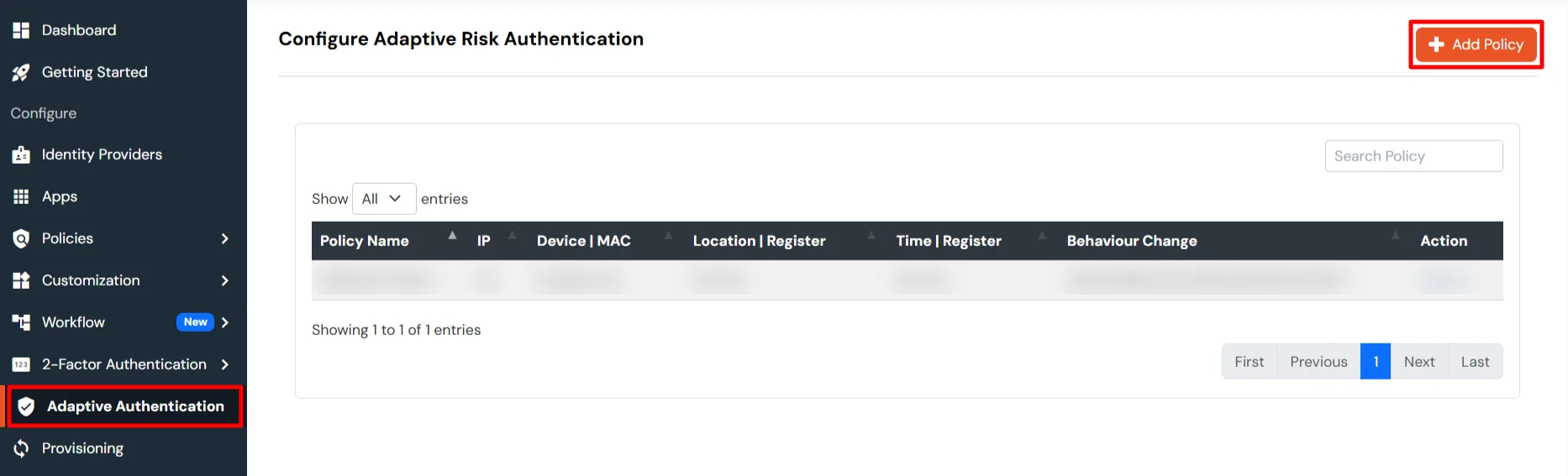 Tableau Online Single Sign-On (SSO) Restrict Access adaptive authentication policy