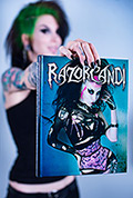 razor candi pinup tattoo icon deathrock goth gothic punk