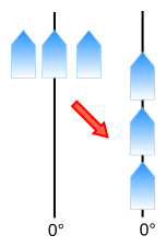 Translate the glyph from horizontal to vertical