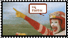 Ronald McDonald pointing forward, full speed in a car. Text: LOL internet.