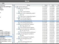 Xarver in action: Roots on the left, Trees on the right.