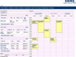 User Home Page with Calendar View