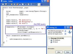 A simple AxLINQ query