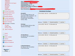 Administration - Backupverwaltung
