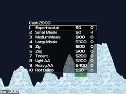 Buying weapons in Scorch