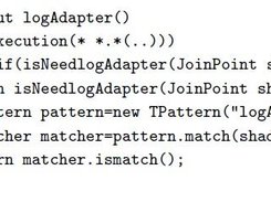 Analysis-based pointcut