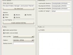 Tools: SSA, Profiles, INI-Editor, Preferences