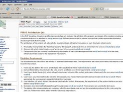 Wiki for vision, requirements, design, tests, scenarios