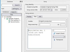 qSong 0.9 in edit song mode