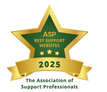 ASP 2025 award star in gold and green