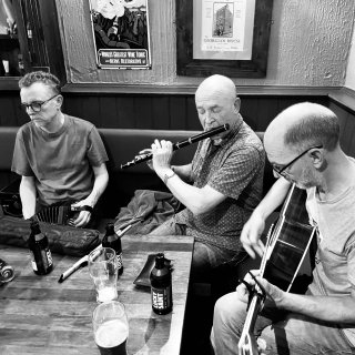 Concertina, flute and guitar.