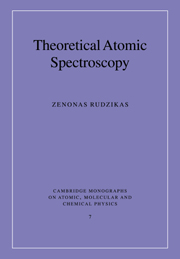 Cambridge Monographs on Atomic, Molecular and Chemical Physics