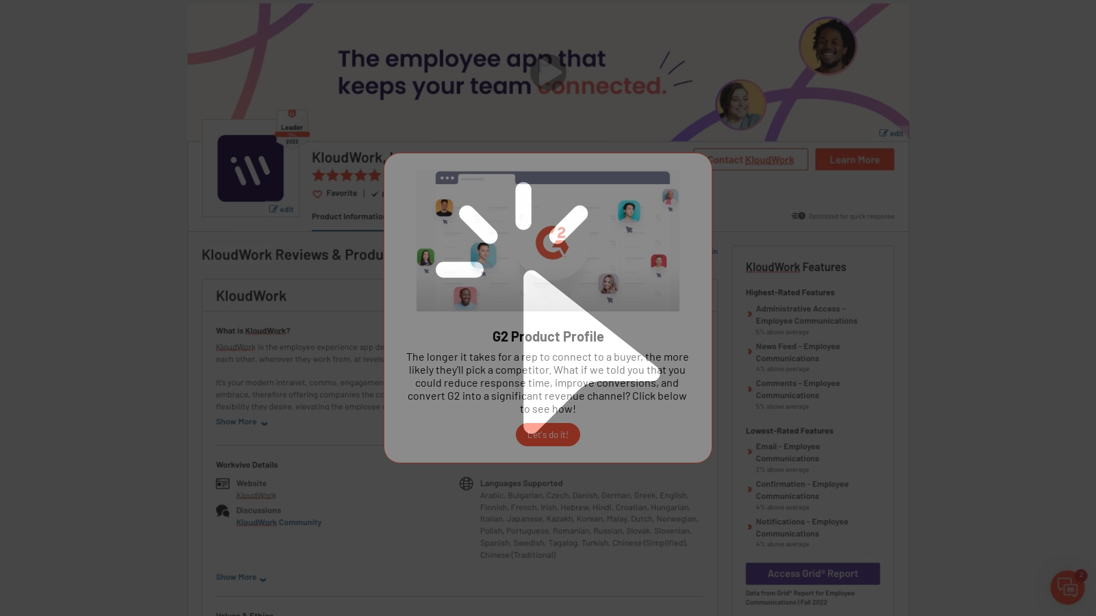 Take a tour of G2 + Chili Piper image