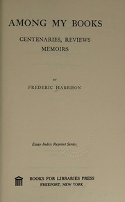 Cover of edition amongmybookscent0000harr