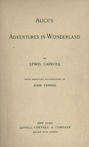 Cover of edition alicesadventures00carrrich