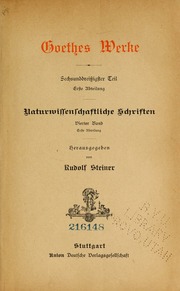 Cover of edition goetheswerke1171goet