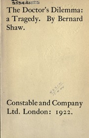 Cover of edition doctorsdilemmatr00shawuoft