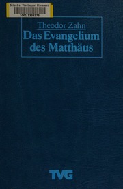 Cover of edition dasevangeliumdes0000zahn_s3m0
