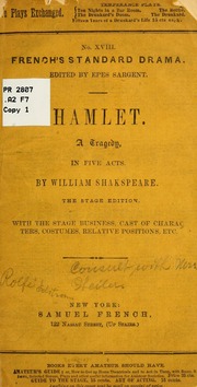 Cover of edition hamlettragedyinf00shak
