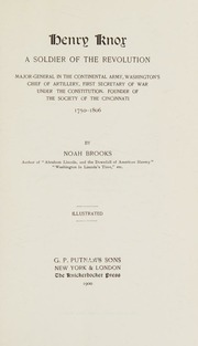 Cover of edition henryknoxsoldier0000broo