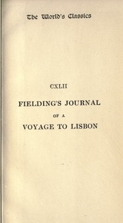 Cover of edition journalofvoyaget00fieluoft