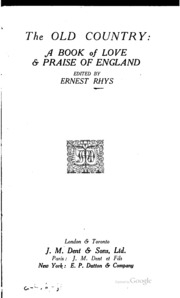 Cover of edition oldcountryabook00rhysgoog