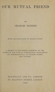 Cover of edition ourmutualfriend00dick_6