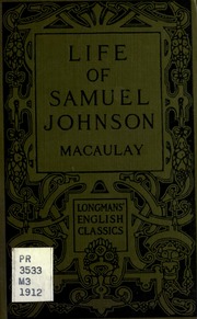 Cover of edition lifeofsamueljohn00macauoft