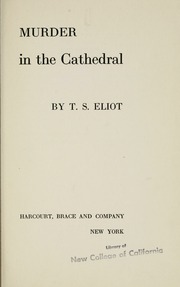 Cover of edition murderincathedra00eliorich