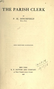 Cover of edition parishclerk00ditcuoft