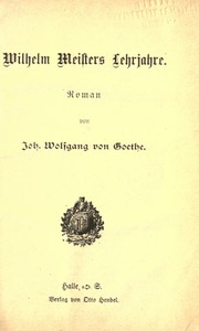 Cover of edition wilhelmmeistersl00goet
