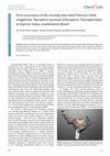 Research paper thumbnail of First occurrence of the recently described Patricia’s Disk-winged bat Thyroptera wynneae (Chiroptera: Thyropteridae) in Espírito Santo, southeastern Brazil