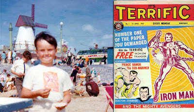 1967, wearing my free Iron Man transfer on my T-shirt. 1967, wearing my free Iron Man transfer on my T-shirt.