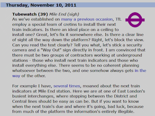 Tube Geek November 2011