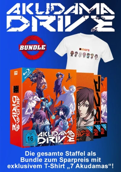 Akudama Drive - Gesamtausgabe [Blu-ray] + T-Shirt