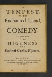 Cover of: The Tempest or The Enchanted Island
