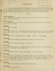 Cover of: Is water a food?: a radio conversation between Miss Ruth Van Deman, Bureau of Home Economics, and Mr. Wallace Kadderly, Office of Information, broadcast Tuesday, June 18, 1940, in the Department of Agriculture period of the National Farm and Home Hour, by the National Broadcasting Company and a network of 87 associate radio stations
