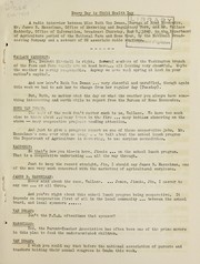 Cover of: Every day is child health day: a radio interview between Miss Ruth Van Deman, Bureau of Home Economics, Mr. James B. Hasselman, Office of Marketing and Regulatory Work, and Mr. Wallace Kadderly, Office of Information, broadcast Thursday, May 9, 1940, in the Department of Agriculture period of the National Farm and Home Hour, by the National Broadcasting Company, a network of 92 associate radio stations