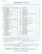 Cover of: Hardwood cuttings: Forest tree seedlings ... collected : [price lists]