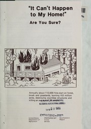 Cover of: "It can't happen to my home!": Are you sure?